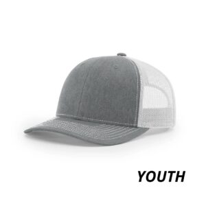 Heather Grey/White - Niños - Richardson 112 Youth