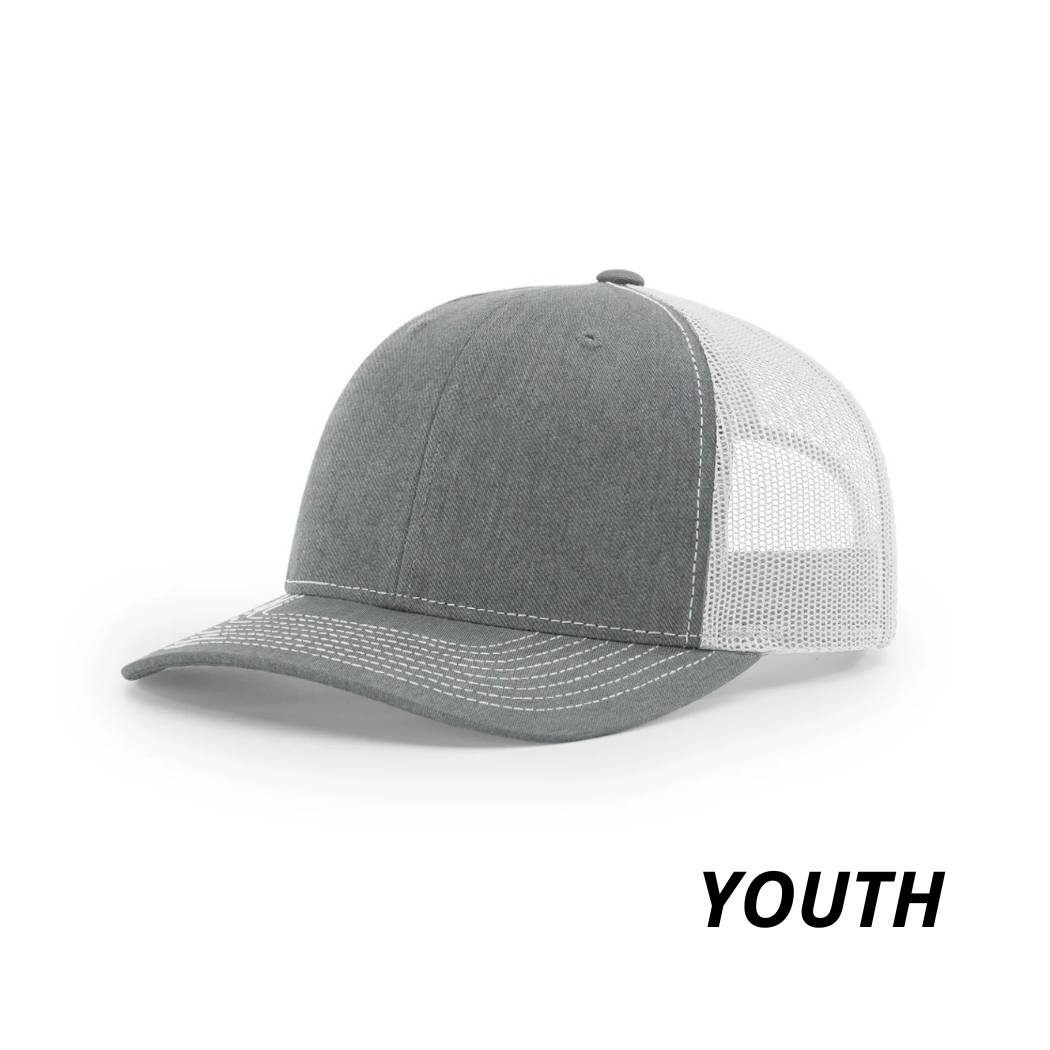 Heather Grey/White - Niños - Richardson 112 Youth