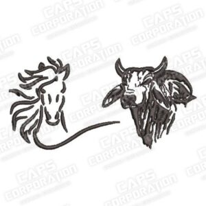 1061 - Caballo toro juntos