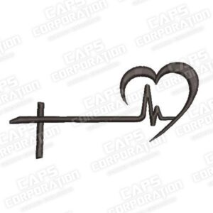 1065 - Cruz corazón