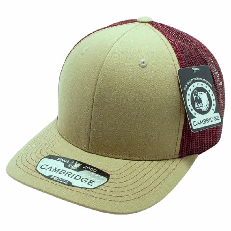 Khaki/Burgundy - Pitbull Cambridge PB222